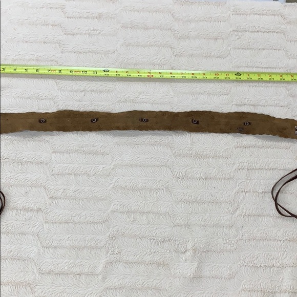 Women’s Brown Leather & Copper Embellishment Belt - Picture 7 of 8